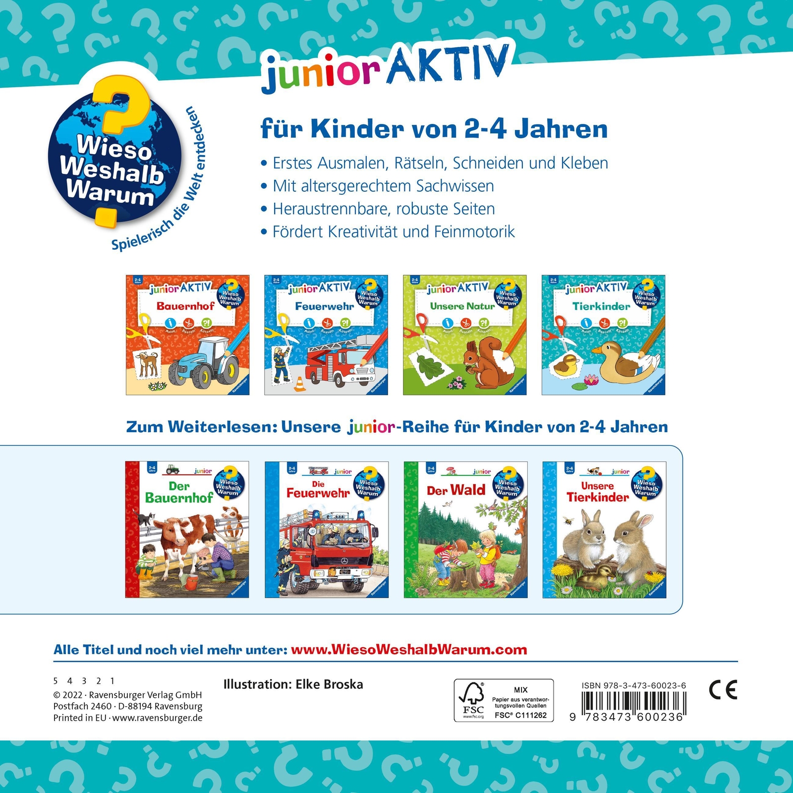 Thumbnail - Wieso? Weshalb? Warum? Junior Aktiv: Tierkinder | Elke Broska |
