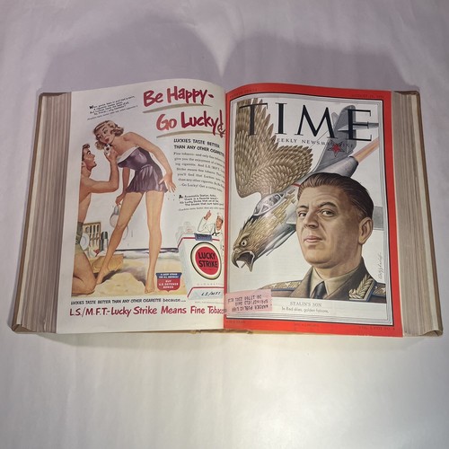 Time Magazine Bound Hardcover Book 58 Year 1951 July August September - Picture 12 of 20