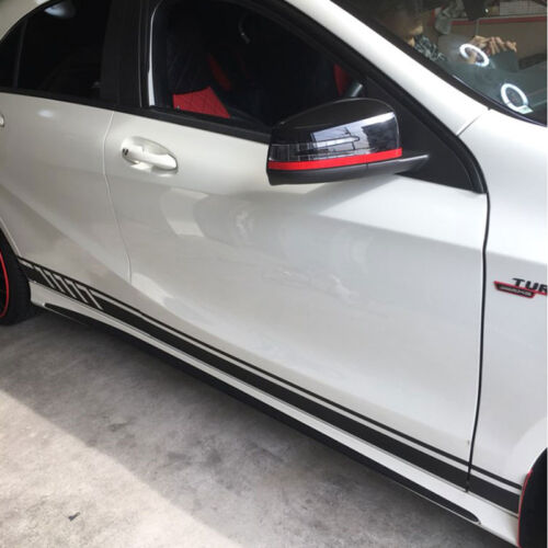 Car Sticker Racing Body Stripe Side Skirt For Benz C Class AMG W205 Edition VP - Picture 3 of 11