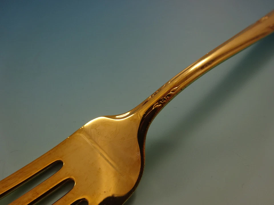 Juego de 8 cubiertos Greenbrier by Gorham de plata esterlina servicio oro vermeil Foto 3 de 4