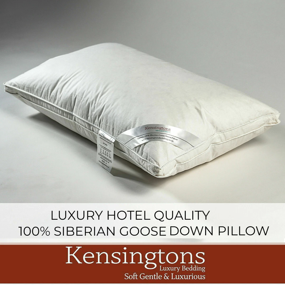 New Luxury 100 Pure Siberian Goose Down Pillows Hotel Quality