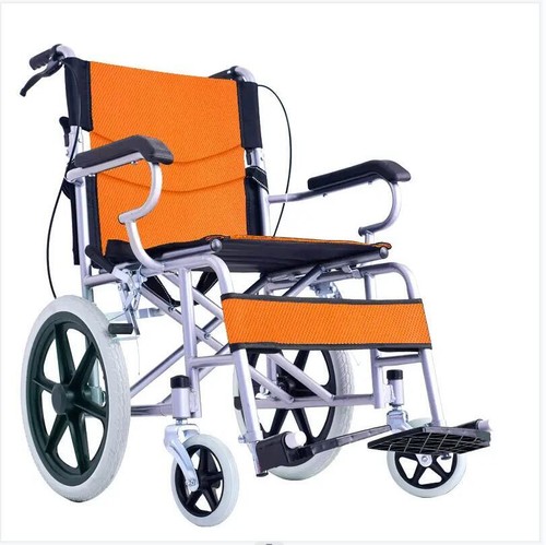 Foldable Wheelchair Elderly Disabled Park Brakes Lightweight Soft Aid Mobility - Picture 15 of 20