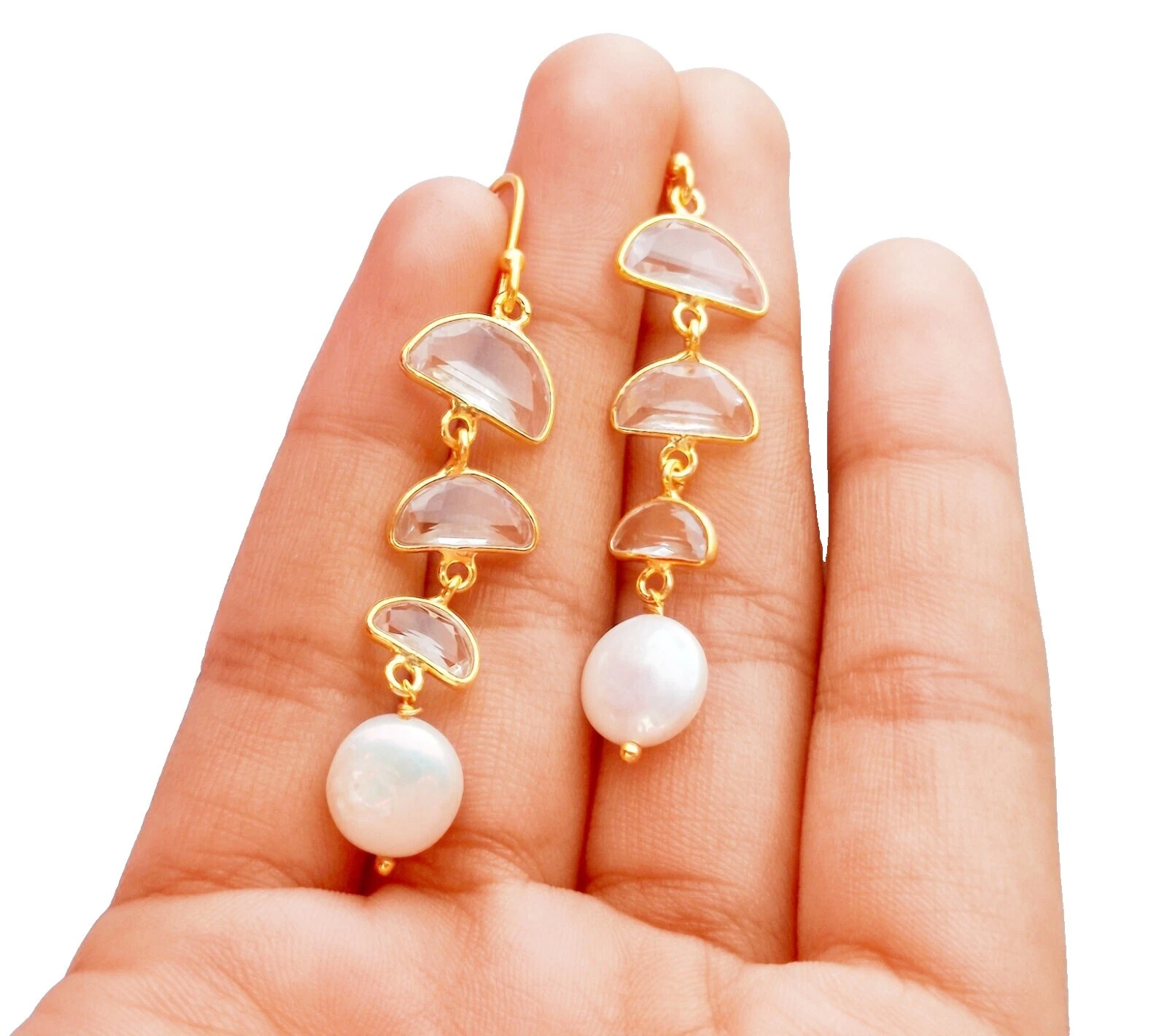 Amarelo Ouro Brincos Artesanais