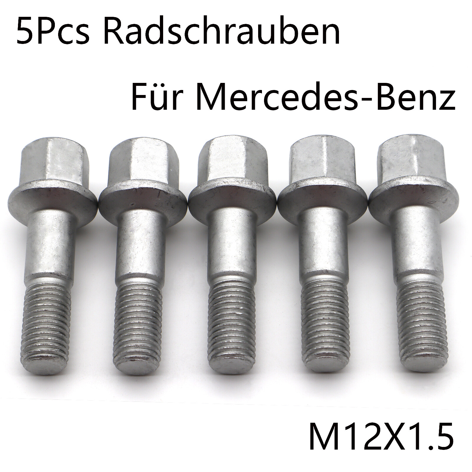 5X Car Wheel Bolts Nuts Lugs M12X1.5 0009901007 For MercedesBenz S124