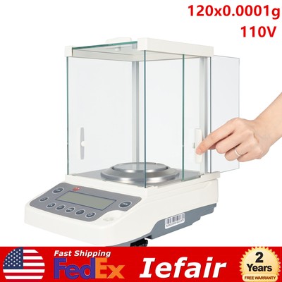 Digital Electronic Analytical Balance Precision Lab Scale 120 x 0.0001g 0.1mg