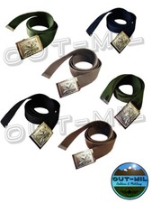 Cintura in canapa con fibbia Pluriarma (replica) militare Italiano