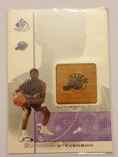 2001 SP Game Floor Deshawn Stevenson Utah Jazz Game Floor Card