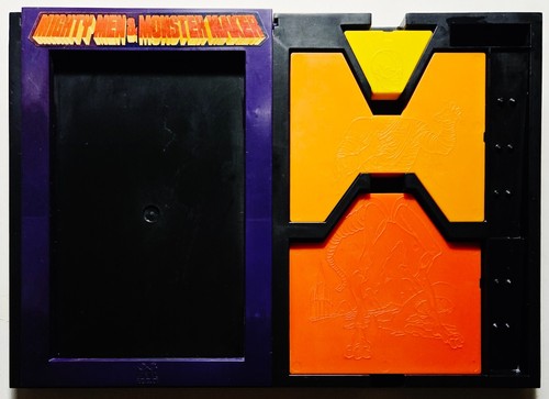 Vintage 1978 TOMY Mighty Men & Monster Maker Set *IN BOX* RARE 70s 17/18 Plates - Imagen 3 de 4