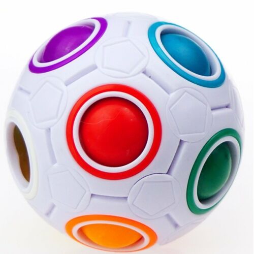 Puzzle di torsione cubo di plastica per bambini magia arcobaleno palla giocattolo educativa - Foto 2 di 10