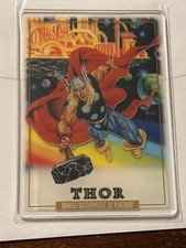 2024 1992 Marvel Masterpieces Platinum Plexi Card Thor #92 SP