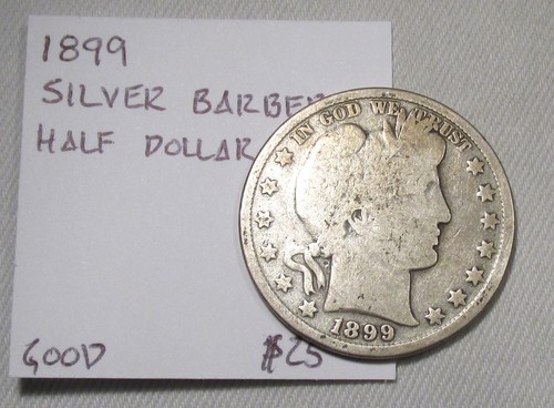 1899, 1899-O, 1900 & 1900-O Silver Barber Half Dollars AQ144 - Picture 8 of 9
