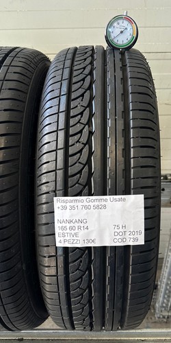 4 PNEUMATICI USATI NANKANG AS-1 ESTIVE 165 60 R14 75 H DOT 2019 - Foto 5 di 22