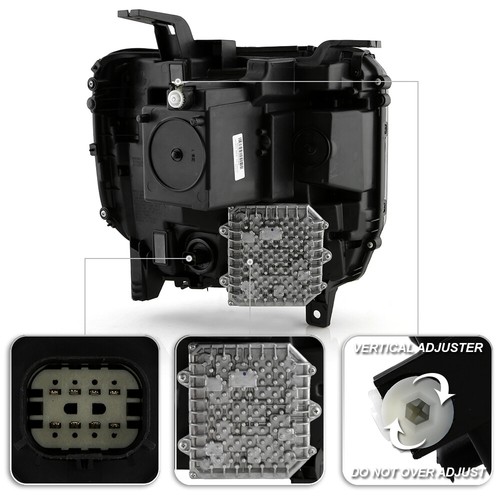 For 2016-2018 GMC Sierra 1500 Full LED Projector Headlights Headlamps Left+Right - Picture 5 of 10
