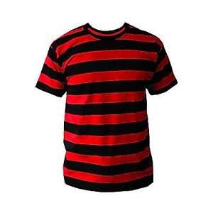 striped shirt red and black