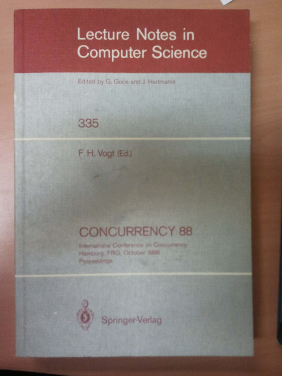 Lecture Notes in Computer Science Ser.: Concurrency 88 : International ...