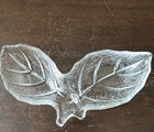 Cute 2 Leaf Dish For Dipping Sauce Glass New 