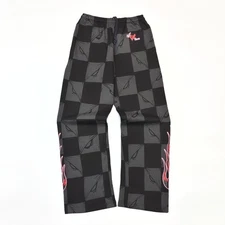 Falection 25fw fire flame printed MATTY BOY ANTI-PROMO 99 EYES 'NYC' SWEATPANTS