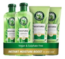 Herbal Essences Sulphate Free 2x350ml Shampoo 2x 250ml Conditioner