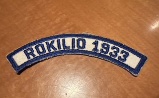 Camp ROKILIO 1933 Patch. BSA Boy Scouts