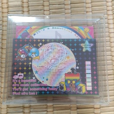 SanX Afro Ken Retro Letter Set, Memo Pad, Stickers, Rare, Unused,
