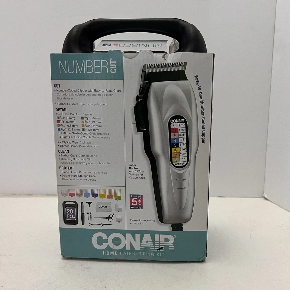 Conair Number Cut 20 Piece Haircut Kit HC408RN New in Box - Image 3 of 4