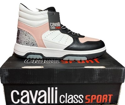 Women's Cavalli Class Sport Sneakers White/Pink/Black, MSRP$84.99. Sz 6.5