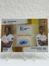 Yan Diomande & Ezechiel Banzuzi Dual Auto RB Leipzig 37/50 Topps BL Chrome 25/26