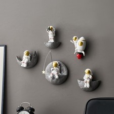 AWNR Astronaut Wall Decor Set of 5 Outer Space Theme Decorations Wall Sculptu...
