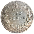 1902 Edward VII Sixpence — photo from another recent sale