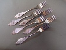 6 Gabel Menügabel Ostfriesenmuster R&B 90er Silberauflage 19 cm Robbe & Berking