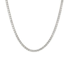 New 11.20ctw Round Diamond Tennis Necklace in 14K