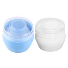  2 Pcs Powder Applicator for Baby Body Container Face Puff Dusting