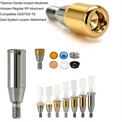 US Dental Ti Implant Abutment Hiossen Regular Fits OSS Zest Locator Overdenture