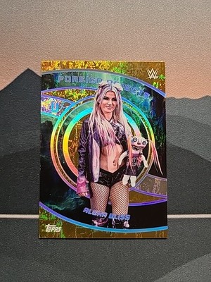 2025 Topps Universe WWE ALEXA BLISS #FOB-12 Foreign Objects Gold Stone /75  