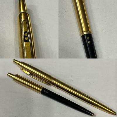 Vtg Paper Mate Capri And Lady Capri Ballpoint Pen Lot Pair Parts Made In USA