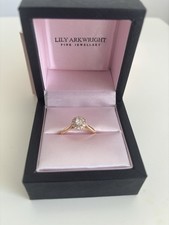 Lily Arkwright 18k Rose Gold Engagement Ring With Lab Diamond