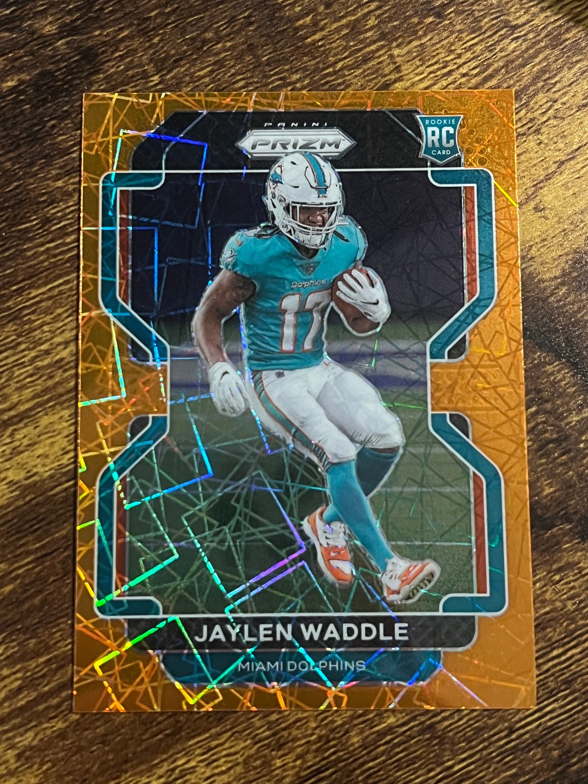 2021 Panini Prizm - Rookie Jaylen Waddle #338 Lazer Prizm (RC)