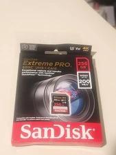 Lot Of 2 SanDisk 256GB Extreme PRO SD SDXC Card 200MB/s Class 10 UHS-1 U3 4K 