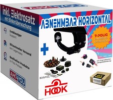HOOK AHK für Fiat 500X ab 15 hori. abnehmbar + 7-pol ECS ES SPEZ