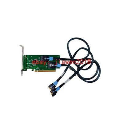 PCI Express x16 to Two SlimSAS SFF-8654 8i Adapter PCI-E +2*SFF-8654 cables