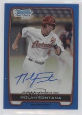 2012 Bowman Draft Chrome Picks Blue Refractor 145/150 Nolan Fontana Auto 0b5
