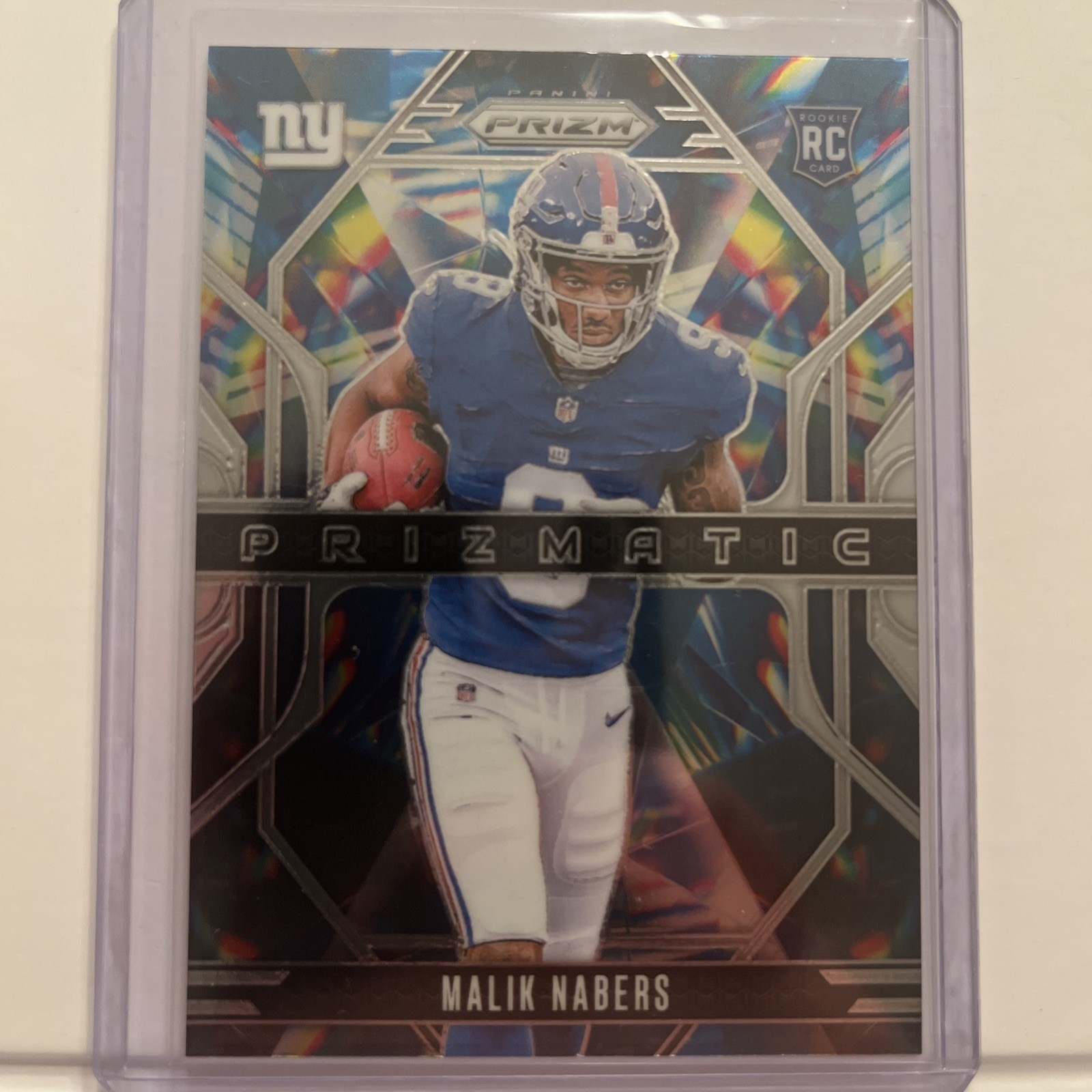 2024 Panini Prizm Malik Nabers Silver Prizm Prizmatic RC #13 New York Giants