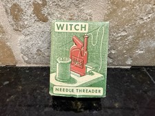 Vintage Mid-Century Plastic Witch Needle Threader Western Germany Threading Tool