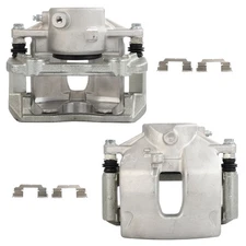 Front Brake Calipers w/ Bracket Set (2) For Mercedes-Benz C250 C300 SLK250 USA