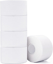Athletic Tape,5 Pack White Sports Tape,Very Strong No Sticky Residue Wrist Ankle