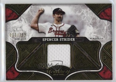 2025 Topps Tier One Tier One Relics 3/199 Spencer Strider #T1R-SST tw0