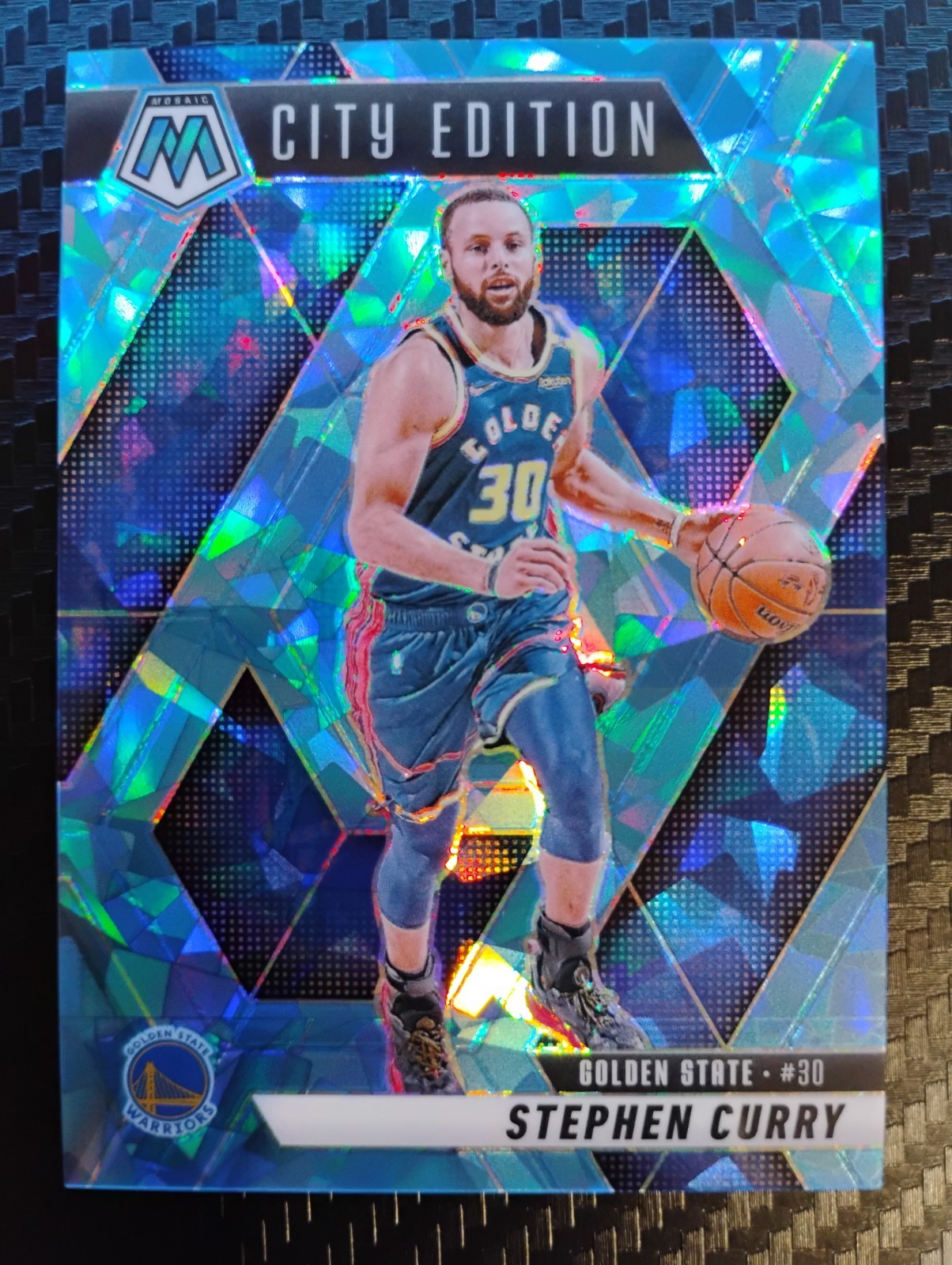 2024-25 Panini Mosaic - City Edition Stephen Curry #272 Ice Mosaic Prizm /125