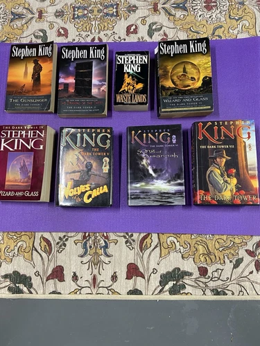 Stephen King The Dark Tower Series Books 1-7 Complete Series Lot 3 HC and 5 PB. 