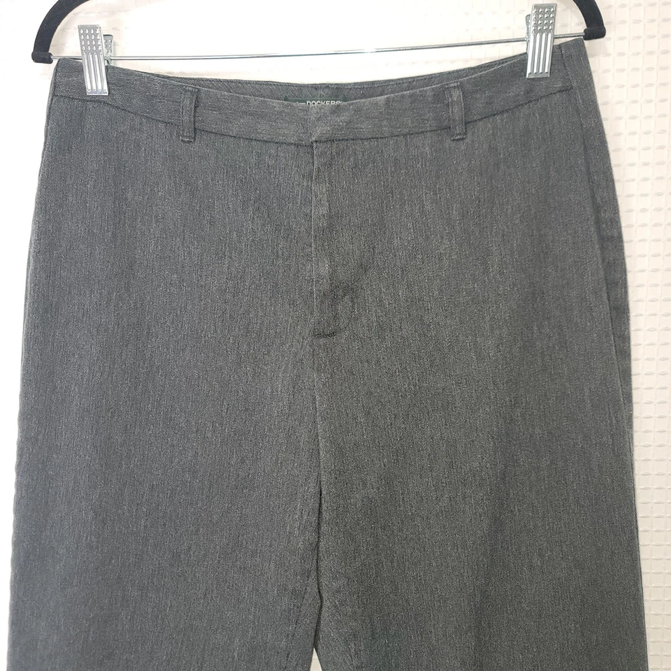 DOCKERS RECODE Vintage Stretch Gray Soft Dress Pants Women's Size 12 Long - Image 2 of 4