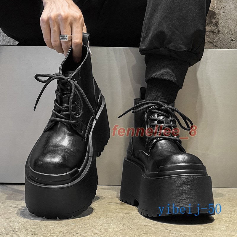 Funtasma Platform Boots Mens Size 11 Black Good Wedge Heel Side Zip Goth Punk Divines Devil Gothic Punk Women main image 4